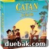 Catan Junior board game box featuring pirates, ships, and colorful island landscapes.