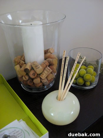 Light green decorative vase adding a subtle pop of color to a table