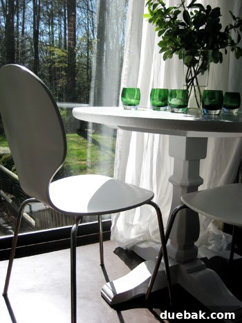 Seamless Corner Curtain Rod Installation 10 Before hemming: IKEA Vivan curtains pooling excessively on the sunroom floor