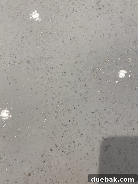 Revamp Your Granite Countertops with Paint 20 Final top coat applied to the newly resurfaced kitchen countertop.