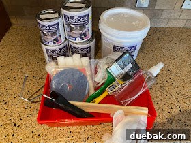 Revamp Your Granite Countertops with Paint 7 Paint rollers, brushes, and accessories provided in the countertop kit.