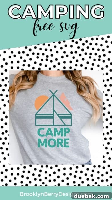 Another view of the grey sweatshirt with the 'Camp More' design, showcasing its stylish fit and appeal.