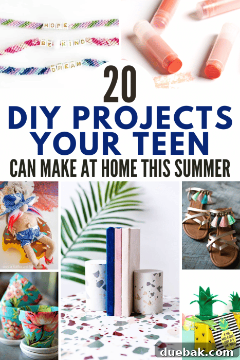Chill Out & Create: 20 Easy Summer Crafts for Teens 2 20 DIY projects your teen can make at home this summer to stay busy and happy during their vacation