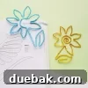 wire bookmark in a flower shape