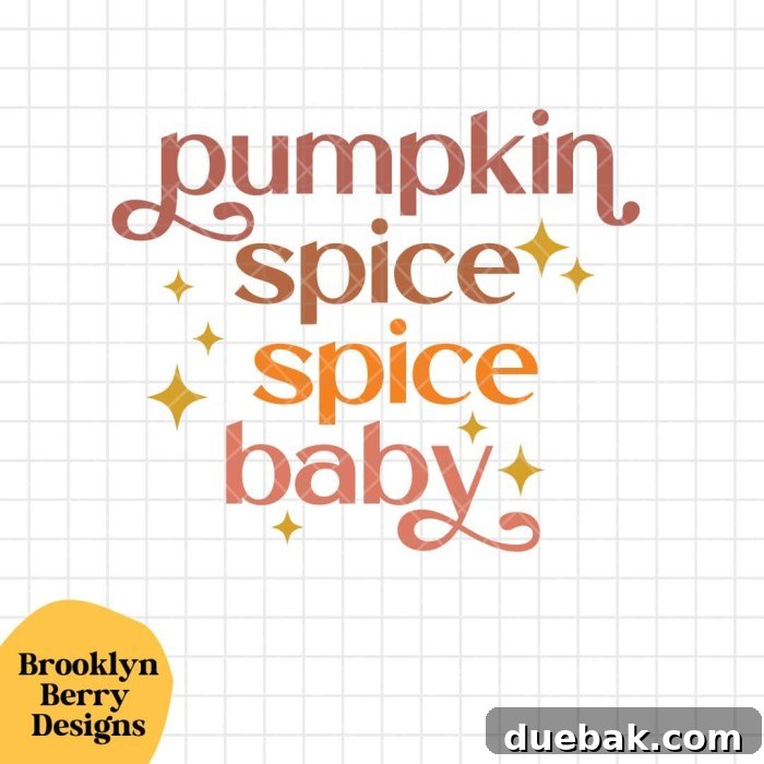 Baby onesie featuring the 'Pumpkin Spice Spice Baby' SVG design.