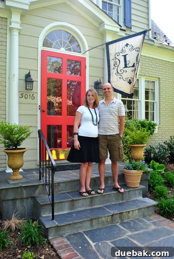 Bright & Beautiful Homes 3 Lori and Greg, the proud homeowners, smiling warmly in their beautifully decorated Westover Hills home in Richmond, VA, offering a glimpse into their welcoming lifestyle.