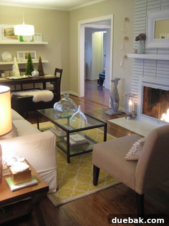 Elevate Your Small Home The Power of Cohesive Flooring 5 New dark solid hardwood floor in a living area
