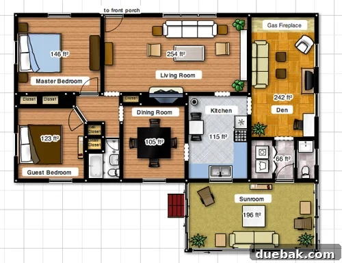 Architect Your Space: Creating 2D Floor Plans with Floorplanner 2 Old floor plan of the house showing a traditional layout with separate kitchen, living, and dining areas.
