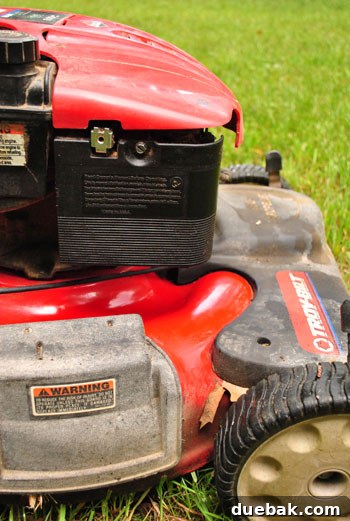 Lawn mower still emitting white smoke after oil change