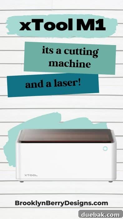 the xtool m1 is a cutting machine and a laser cutter.