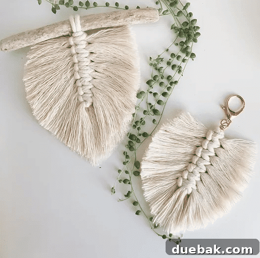A beautifully displayed macrame feather wall hanging with multiple feathers of varying sizes and colors, creating a cohesive boho art piece.