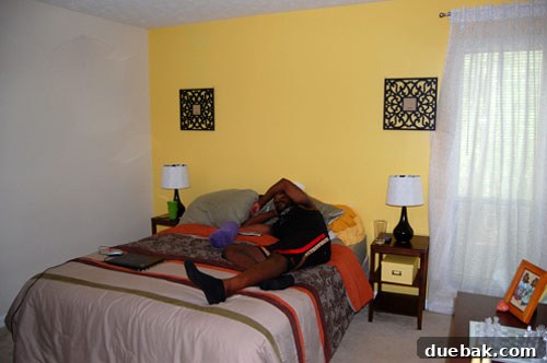 Before DIY headboard