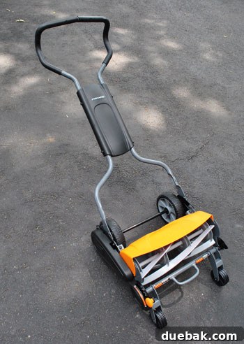 Assembled Fiskars Momentum Reel Mower