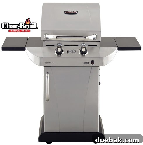 The Best Freebie from Father Lowe 4 Giveaway Prize Display with Char-Broil Urban Grill and Fiskars Momentum Reel Mower