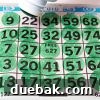 Bingo card with almost every box marked for a blackout game.
