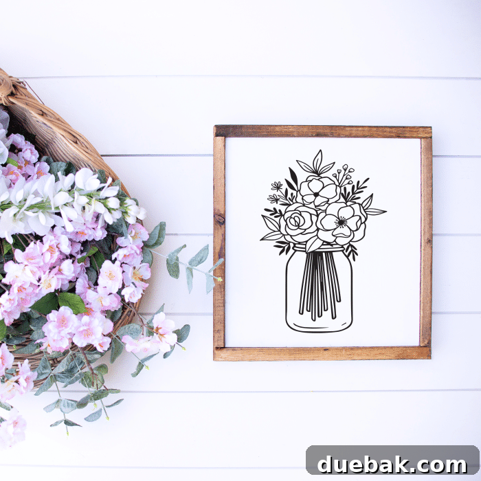 Close-up of a floral SVG design showcasing intricate details and vibrant colors, perfect for spring crafting projects.