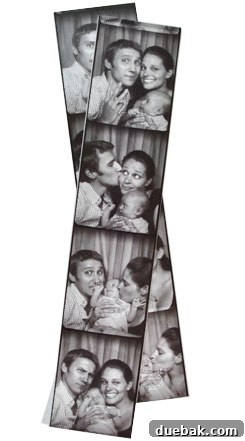 Our Third Anniversary Wedding Week 2 Family photo booth strip