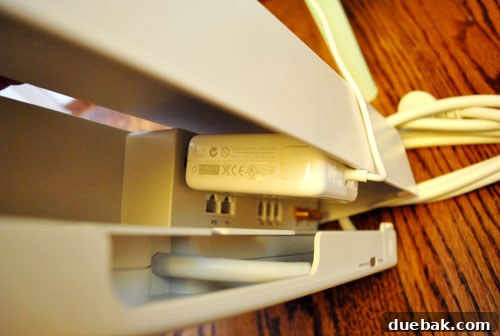 Untangle Your Tech Cables 8 MacBook adapter blocking the surge protector cover