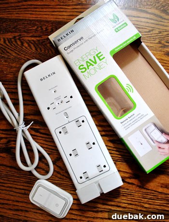 Untangle Your Tech Cables 9 Belkin Conserve surge protector with remote