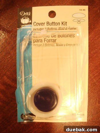 Handcraft Your Perfect Ottoman 7 Fabric-covered buttons ready for tufting