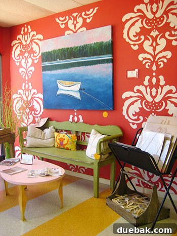 Your Free Slice of Sunshine 2 Interior of Sunny's Goodtime Paints store showing various products
