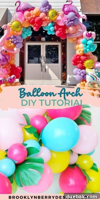 Pin this DIY balloon arch tutorial for future party planning