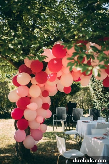Simple yet chic balloon arch
