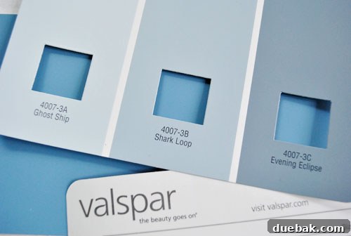 From Chip to Chic Decor 9 Valspar paint chip with pre-cut squares for easy color matching and comparison