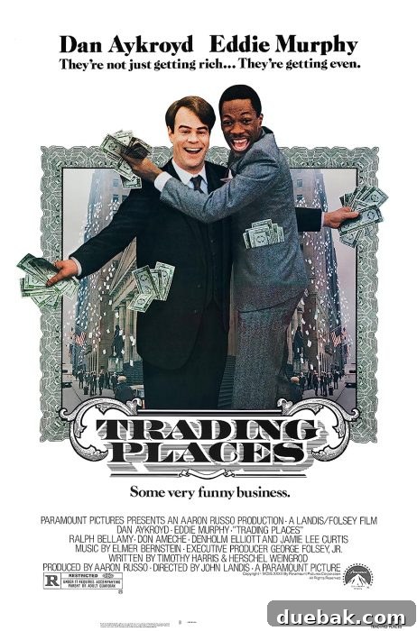 Naughty or Nice: The Ultimate Adult Christmas Movie List 5 Dan Aykroyd and Eddie Murphy in Trading Places movie poster.
