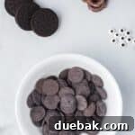 Simple Spooky Spider Treats for Halloween 10 Melted chocolate ready for dipping