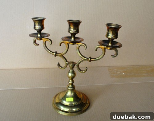 Before & After: Brass Candlestick Makeover