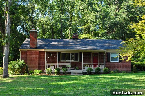 Newly installed roof, showcasing improved texture and color