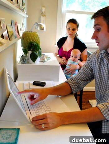 A couple celebrating their blog's three-year anniversary, focused on home improvement and DIY projects.