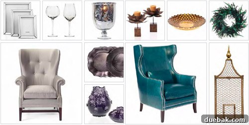 Z Gallerie decorative items in silver, gold, and teal accents