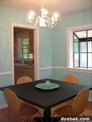 Initial bold and experimental decor in the first homeowner phase, showing a vibrant living room.