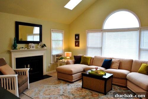 Farah's Living Room Makeover: The Finished Look 13 Another view of the family room's seating area with new decor