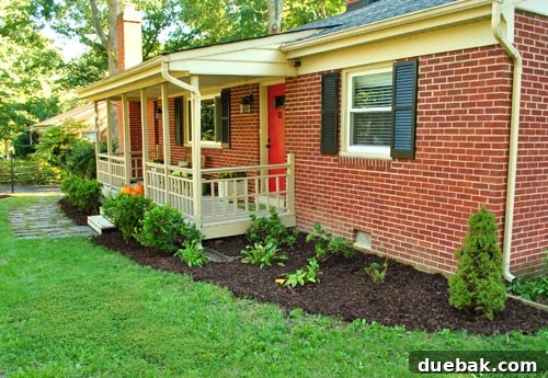 Maximize Your Home's Selling Potential: Clean and Mulch 5 Close-up of freshly mulched garden area.