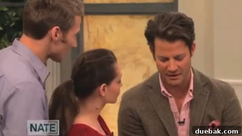 Woman looking at Nate Berkus on stage