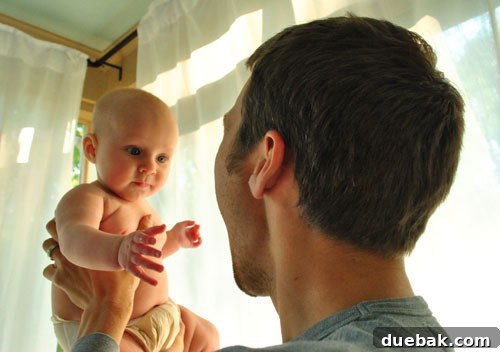 Baby Clara being photographed for her silhouette