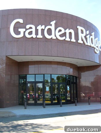 Aisle of home decor items at Garden Ridge, hinting at a vast selection.
