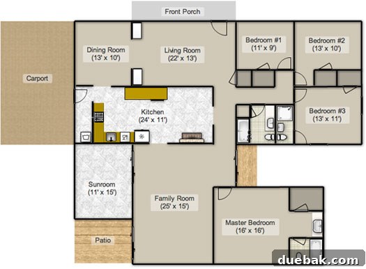Original Floor Plan of Our New Home