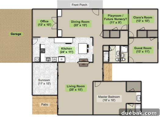 Proposed Floor Plan with Renovation Ideas