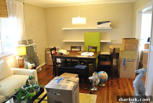 Bright and airy dining area staged for sale, featuring a well-lit space perfect for family gatherings.