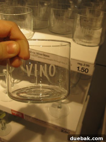 Elegant wine glasses, perfect for a budget-friendly gift paired with a bottle of wine.