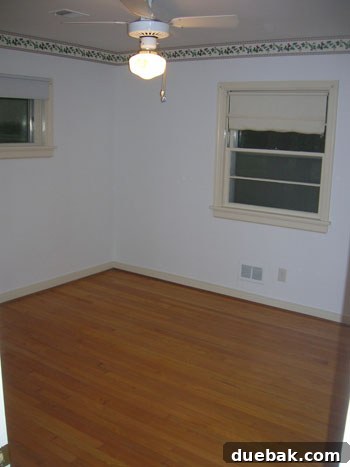 The Last Echoes of Our First Home 17 The master bedroom upon our arrival, showing its initial layout and potential for personalization.