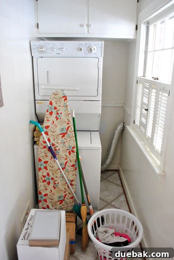 Master Frosted Glass: The Bubble-Proof Method 2 Laundry room before minor renovation