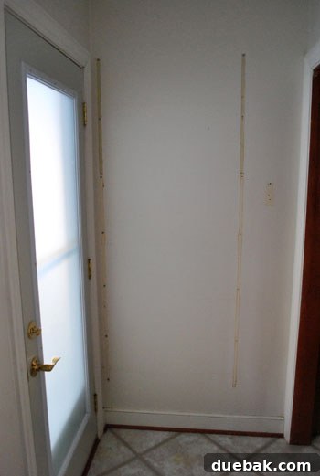 Master Frosted Glass: The Bubble-Proof Method 12 Close up of wall with touch-up painting needed