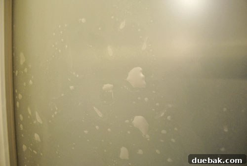 Master Frosted Glass: The Bubble-Proof Method 5 Close-up of stubborn bubbles in window film