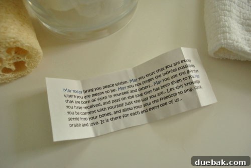 The Secret Our House Kept: A Message From The Shadows 3 The discovered printed note with an inspiring message.