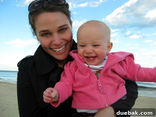 Clara smiling, showing her teeth